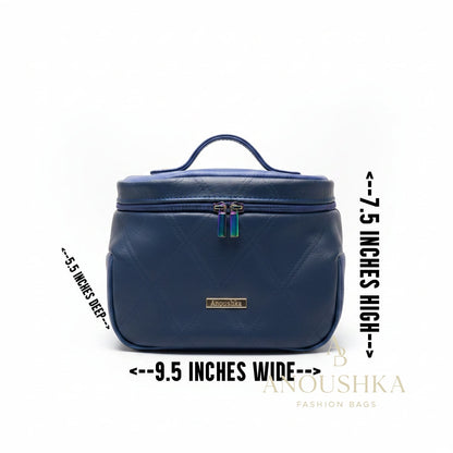 Fernweh luxury vanity cosmetic case (Blue)