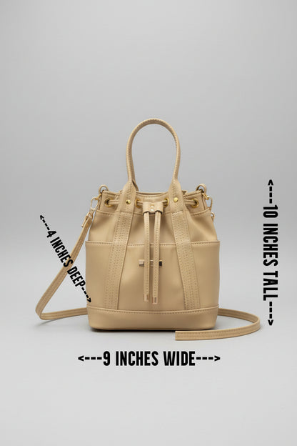 MARZIA Bucket Bag (Beige)
