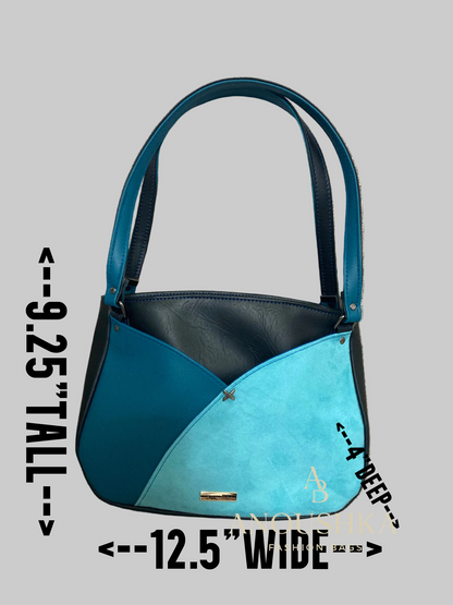 Reverdie Shoulder Bag (Teal/Black)