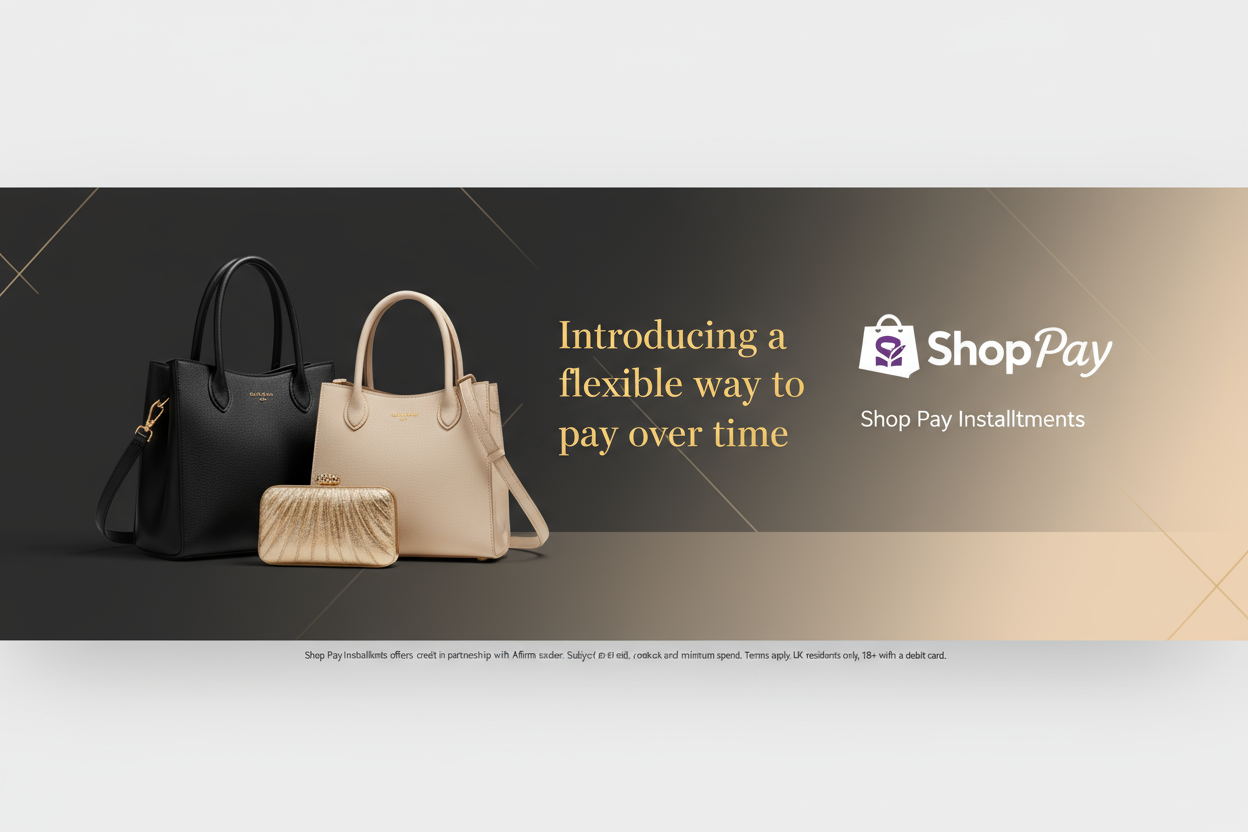 Shop Pay Installments homepage banner